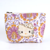 ハローキティ ダイヤレーンブロックプリントポーチ(L)