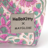 ハローキティ ダイヤレーンブロックプリントポーチ(L)