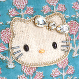 ハローキティ ダイヤレーンブロックプリントポーチ(L)