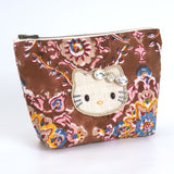 ハローキティ ダイヤレーンブロックプリントポーチ(L)