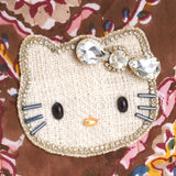 ハローキティ ダイヤレーンブロックプリントポーチ(L)