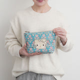 ハローキティ ダイヤレーンブロックプリントポーチ(L)