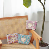 ハローキティ ダイヤレーンブロックプリントポーチ(L)