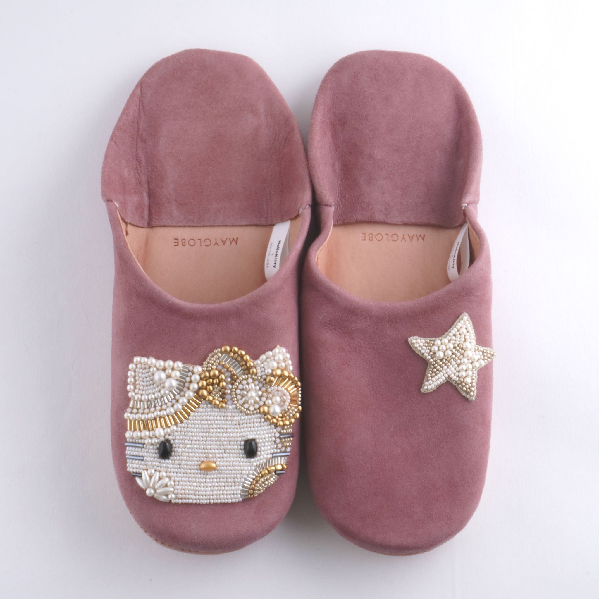 ハローキティ ビーズ刺繍バブーシュ