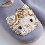 ハローキティ ビーズ刺繍バブーシュ