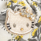 ハローキティ 刺繍モチーフ ミニ巾着ポーチ