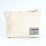 ビーズ刺繍モチーフ ハローキティ キャンバスポーチ(M)