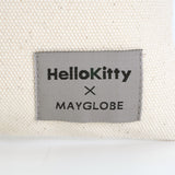 ビーズ刺繍モチーフ ハローキティ キャンバスポーチ(L)