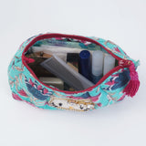 ビーズ刺繍モチーフ ハローキティ ブロックプリントポーチ(M)