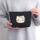 ハローキティ ストライプ柄ポーチ