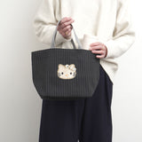 ハローキティ ストライプ柄舟形トートバッグ