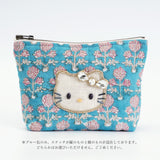 ハローキティ ダイヤレーンブロックプリントポーチ(L)