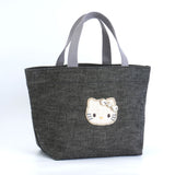 ハローキティ ブラックデニム 舟形トートバッグ