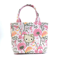 ハローキティ ダイヤレーンブロックプリント舟形バッグ