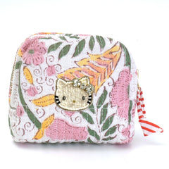 ハローキティ ブロックプリントボックスポーチ