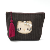 HelloKitty ヘリンボーンデニムポーチ