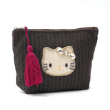 HelloKitty ヘリンボーンデニムポーチ