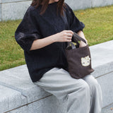 HelloKitty ヘリンボーンデニムミニトート