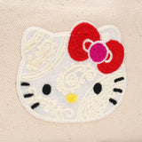 HelloKitty 機械刺繍キャンバスポーチL