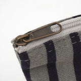 HelloKitty ストライプポーチグレー