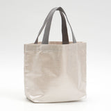 Metallic mini bag / handle gray (selected motif)