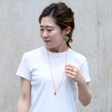 Natural stone and beads 2WAY long necklace