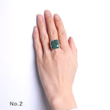 【OUTLET】モスアゲート|シルバー925 天然石リング Mahika マヒカ