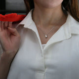 ダイヤモンド シルバー925 一粒ネックレス