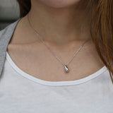 ダイヤモンド シルバー925 一粒ネックレス