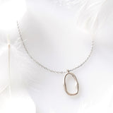 ダイヤモンド シルバー925 スクエアネックレス