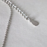 ダイヤモンド シルバー925 スクエアネックレス