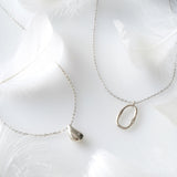 ダイヤモンド シルバー925 スクエアネックレス