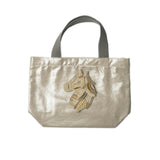 Metallic mini bag / handle gray (selected motif)