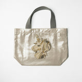 Metallic mini bag / handle gray (selected motif)