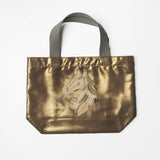 Metallic mini bag / handle gray (selected motif)