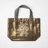 Metallic mini bag / handle gray (selected motif)