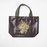 Metallic mini bag / handle gray (selected motif)