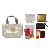 Metallic mini bag / handle gray (selected motif)