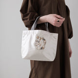 Metallic mini bag / handle gray (selected motif)