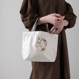 Metallic mini bag / handle gray (selected motif)