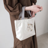 Metallic mini bag / handle gray (selected motif)