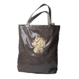 Metallic tote bag (large) / handle gray (selected motif)