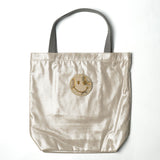 Metallic tote bag (large) / handle gray (selected motif)