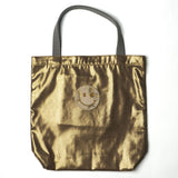 Metallic tote bag (large) / handle gray (selected motif)