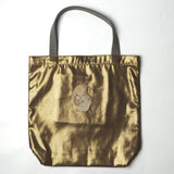 Metallic tote bag (large) / handle gray (selected motif)