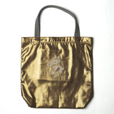 Metallic tote bag (large) / handle gray (selected motif)