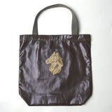 Metallic tote bag (large) / handle gray (selected motif)