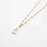 Natural stone and beads 2WAY long necklace