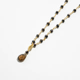 Natural stone and beads 2WAY long necklace