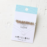 ガラスビーズ ラウンド型 4mm グレー×ブラウンラメ 10個入(5セット入り)